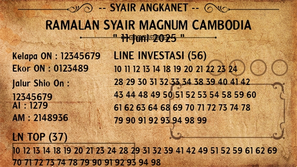 Prediksi Magnum Cambodia